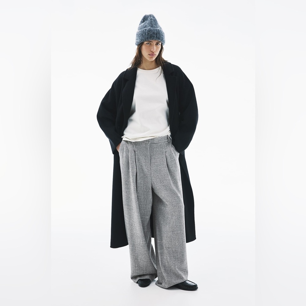 H&M Gray Wide-Leg Pants